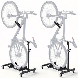 Vertical Bike Stand 2 Pack, Freestanding Bike Rack for Indoor Storage