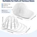 4 x Hat Washer Cage for Dishwasher,4PCS(2 Cages + 2 Bags) Upgraded Baseball Cap Washer, Durable Hat Cleaner Frame, Keeps Caps Shape Safe, Fits Flat Curved Brim Hats