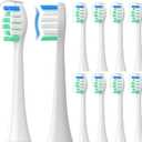 Replacement Toothbrush Heads Compatible with Philips Sonicare10 Pack Soft Replacement Electric Brush Head for 4100 5100 6100 HX9023/65 W Optimal Plaque Control Snap-on System