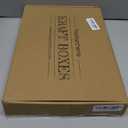 Large Brown Kraft Cookie Boxes with Ribbons & Sticker (20 Pack) 9 x 5.5 Decorative Craft Gift Boxes for Baked Goods, Candy, Bread Loaf, Small Treats, Christmas, Food Packaging, Empty, Bulk, Foldable