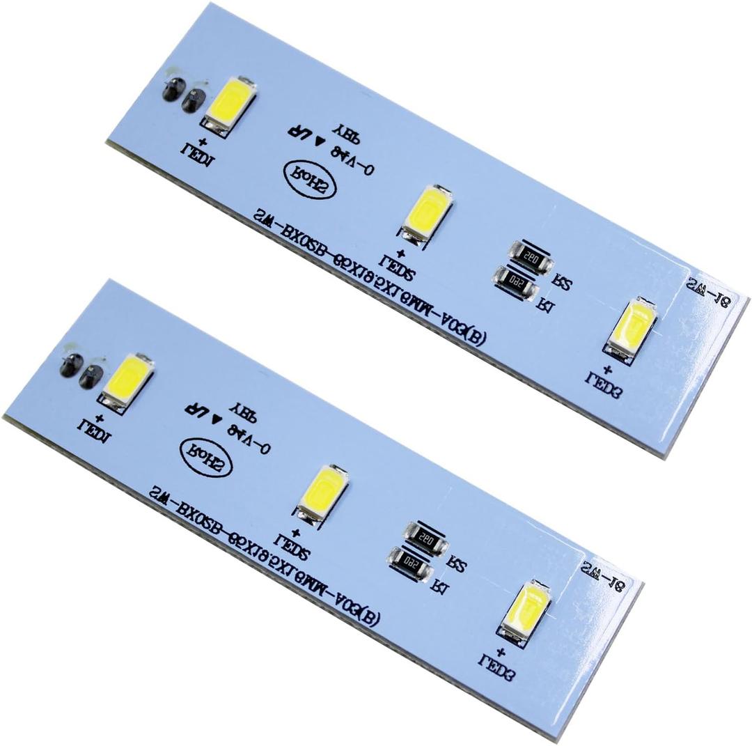 Refrigerator LED Light Replacement ZBE2350HCA, DC 12V (Set of 2) for Magic Chef & Frigidaire Refrigerators, SW-BX02B, 5.3L Capacity