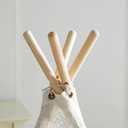 Asweets Kids Teepee Tent, Children Play Tent, Indoor Outdoor Cotton Play Tent for Girls & Boys Kids (White Lace Tent)
