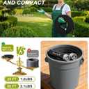 Garden Hose, Lightweight, Ultra Flexible, Durable, Kink-Free Water Hose - Made of TPU, Drinking Water Safe Material, Non-Shrinking, Easy to Store, All-Weather, Black (50 FT)