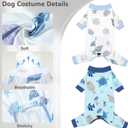 4 Pack Dog Pajamas Pet Costumes Dog Jammies Onesies Sweatshirt Adjustable Breathable Stretchy Clothes for Puppy Small Medium Large Dogs Girls Boys,XL