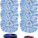 Mop Replace Head, 6 Pack Mop Heads Replacements for Oceda RinseClean 2-Tank System, Spin Mop Replacement Head, Microfiber Mop Refills, Machine Washable and Deep Cleaning (NOT for 1-Tank System)