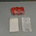 72PCS Candy Apple Sticks - Acrylic & Rock Candy Sticks for Apples with Glass Paper, Satin Twist Tie Bows