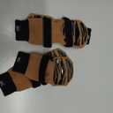 DOK TigerToes Premium Non-Slip Dog Socks for Hardwood Floors - Extra-Thick Grip that Works Even When Twisted - Prevents Licking, Slipping, and Great for Dog Paw Protection (Cool Caramel, Large)