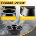 Meticuloso Wheel Balancer Cone 1.41in/36mm Universal Wheel Balancer Adapter Cone Set 4pcs Tire Balancing Machine Cones Set Cone