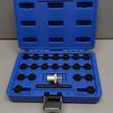 Gickbusus 22PCS for V/W Wheel Lock Removal Kit, Locking Lug Nut Removal Tool, Wheel Lock Key Set, Wheel Lock Nut Socket Adapter Set for Wheel Anti-Theft Locks