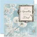 Sympathy Cards - Deepest Sympathy Sad Loss Of Your Dad Card - Sorry Mourning Bereavement Cards for Adults, 5.7 x 5.7 Inch Condolences Thinking of You Card