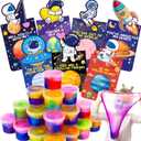 28 Pack Valentines Day Cards for Kids School with Galaxy Slime, Space Themed Slime Toys with Valentine Day Cards for Kids Classroom Exchange Gifts, School Party Favors for Boys and Girls, Pack Of 2