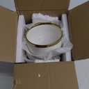 4.3-Inch Porcelain Ceramic Bowls for Kitchen, White Serving Bowls for Soup Pasta Salad Fruit Snack Noodles Ice Cream White Rice Cereal Bowl 11 oz Dinnerware Sets (Set of 4)