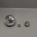 Funtery 100 Pcs Mirror Disco Balls Bulk Assorted Silver Hanging Disco Ball Decor for Home Wedding Birthday Dance Music 70 S Theme Party Christmas Tree Ornaments(0.8'',1.6'',2.4'',3.2'',4'',8'')