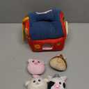 hahaland Baby Toys 6-12 Months - Surprise Barn Stuffed Farm Animals, Rattle, Crinkle, Mirror, Montessori Toys for 6 Month Old Sensory Balls 1-3, Baby Boy Gifts, Farm Plush Toys for Babies Travel Toy