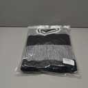 ZAFUL Womens Cropped Sweaters 2025 Crewneck Long Sleeve Knit Striped Color Block Lightweight Pullover Jumper Tops(S-Black, L) (Black, L)