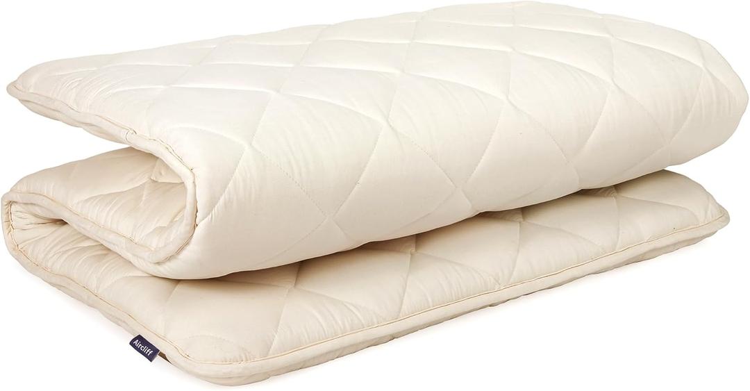 Japanese Floor Futon Mattress, Tatami Mat Sleeping Pad, Shikibuton, Mattresses Topper, Boys Girls Roll Up Dormitory Mattress, Foldable & Portable Floor Lounger Bed, Guest Bed (Cream, Twin) (Twin (80"L x 39"W x 2.5"Th))