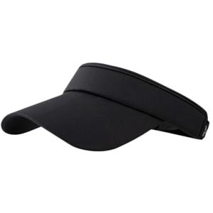 YINWANBB Sport Visor Sun Visor hat for Women and Men - Black Baseball Cap Women with Sun Protection Hats for Golf,Tennis Running Adjustable for Mens Baseball Cap (Black)