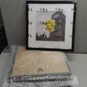 12x12 Picture Frame Set of 9, Display Pictures 8x8 with Mat or 12x12 without Mat, Multi Collage Gallery Square Photo Frames for Wall or Tabletop, Black