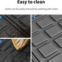 Custom for 2007-2018 Jeep Wrangler JK 4 Door Cargo Mats Trunk Liner All Weather TPE Protection Mat Accessories (for 2007-2018 Jeep Wrangler JK 4 Door)