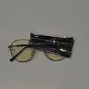 Firmoo Blue Light Blocking Glasses for Computer Reading Retro Metall Round Frame for Women Men, 0.0x