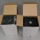Uniclife 2 Pack Acrylic Donation Box for Fundraising, Black Suggestion Box with Slot and Lock, Desktop Ballot Box Tip Jar, Storage Container for Voting Comment Collection, 7.3" x 4.5" x 3.9"