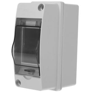 Distribution Protection Box, 2 Way Outdoor Electrical Box with Transparent Cover IP65 Ideal for Wall Circuit Breaker Indoor and Outdoor Use (White)