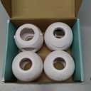 Child Safety Door Knob Cover (4 Pack) Hard-to-Remove Dual-Lock Door Handle Covers for Kids - Reusable Baby Proof Door Knob Locks - Installs Easily, No Tools Needed (White)