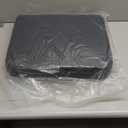 YOUFI Extra Thick Large Seat Cushion -19 X 17.5 X 4 Inch Gel Memory Foam Cushion with Carry Handle Non Slip Bottom - Pain Relief Coccyx Cushion for Wheelchair Office Chair (Black (1PACK))