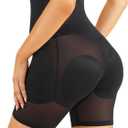 Irisnaya Women Shapewear Control Panties Body Shaper Butt Lifter Padded Hip Enhancer Seamless Underwear Hi- Waist Short S