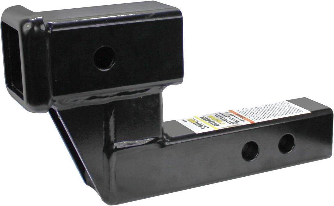 MaxxHaul 50397 Trailer Hitch Riser for 2 Inch Receivers with 4 Inch Rise/Drop