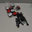 KunHe Bike Lights for Night Riding USB Rechargeable Bike Lights Front and Rear 8+12 Modes Bike Light Set Bicycle Lights Headlight and Taillight Easy to Install (4 PACK)