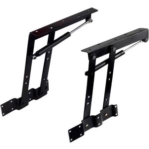 2pcs Folding Lift up Top Coffee Table Lifting Frame Desk Mechanism Hardware Fitting Hinge Spring Standing Rack Hinge Rack Bracket (Gas Hydraulic)