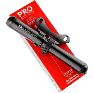 PRO BIKE TOOL Mini Bike Pump Premium Edition - Fits Presta and Schrader valves - High Pressure PSI - Bicycle Tyre Pump for Road and Mountain Bikes (Black)