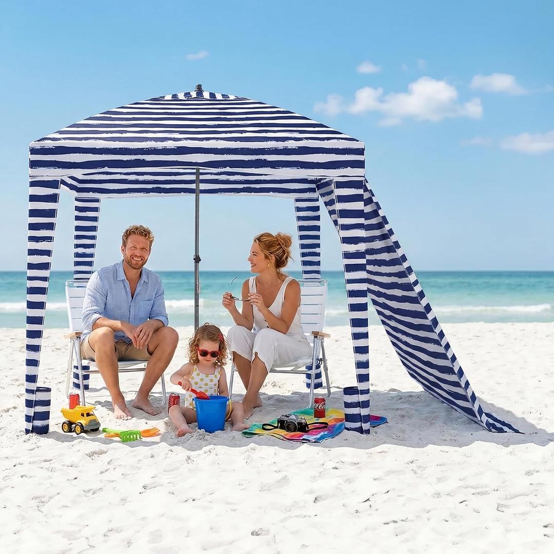NEWBULIG Beach Tent, Beach Cabana, Cool Cabana, Canopy Tent, 6FTx6FT, 6.5x6.5 ft