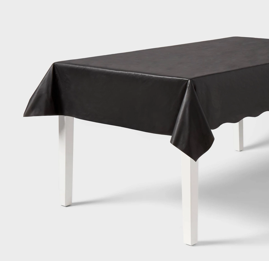 52 5/32” X 108” Solid Table Cover Black
