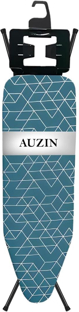 AUZIN Ironing Board Full Size (50 x 14), 7 Adjustable Heights, Heavy Weight Tested, Space Saving Iron Board with Thick Layer Pad, Easy Storage for Compact Living