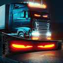 Devil Eyes Light for Windshield, 52in*7.5in Large Size DIY Programmable Flexible LED Display for Car Truck SUV Neon Sign Cool Accessories