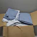 Full Size Comforter Sets - 7 Pieces Puff Cornflower Blue Floral Bedding Set for All Seasons, Shabby Chic Farmhouse Bed in a Bag Full with Floral Comforter, Sheets, Pillowcases & Shams