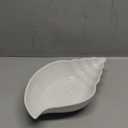 TTU Gallery Coastal Collection 12.2x 7.5x 2.75In White Seashell Bown