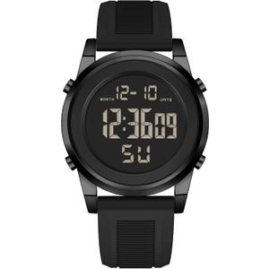 Military Silver Waterproof Sports Wrist Watches for Men Digital Tactical Mens Sport Watches Waterproof Military