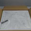 Natural Marble Cutting Board For Kitchen, Marble Slab Pastry Board With Non-Slip Feet For Baking, Cheese, Charcuterie, Chocolate White Marble Ares Gold 16 * 20 Inch