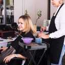 Salon Folding Tray on Wheels, Rolling Color Tray for Hair Stylist & Esthetician, Tattoo Cart, Beauty Utility Cart