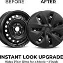 4PCS Gemini Wheel Cover Design for Tesla Model Y Vehicle Cap Full Coverage Hubcaps 19 Inch Decorative Automobile Accessories