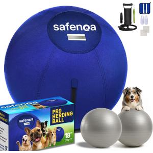 18 Herding Ball for Dogs with 2 Inner Balls, Dog Herding Ball for Mental & Physical Stimulation, Interactive Toy for High-Energy Dogs, Herding Ball for Australian Shepherd & Working Breeds
