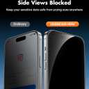 UNBREAKcable 4PCS Screen Protector for iPhone 16 Plus - 2 Privacy Tempered Glass+ 2 Clear Glass Double Shatterproof [Installation Frame] [9H Hardness] [Case Friendly] Anti-Scratch iPhone 6.7 inch