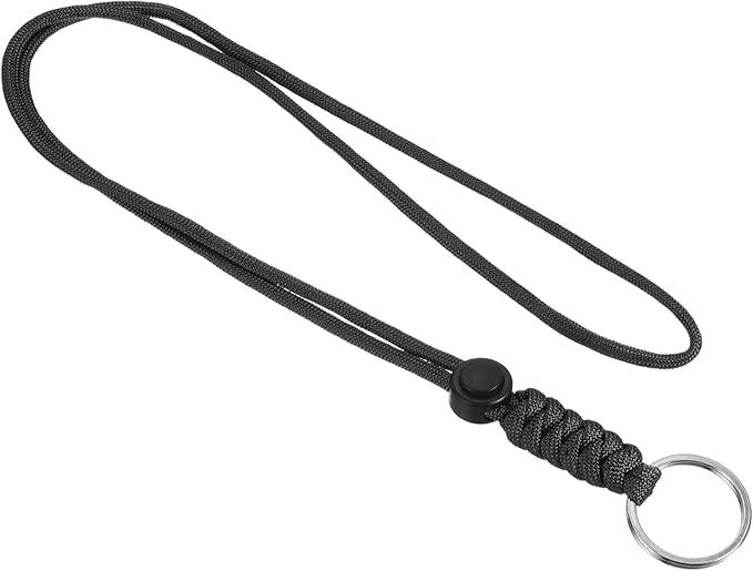 PATIKIL Badge Lanyard with Keyring, Necklace Keychain Cord Metal Hook Strap for Keys ID Card Badge Holder