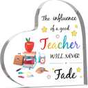 Teacher Gifts,Teacher Appreciation Gifts,Thank You Teachers Gift for Women,Birthday Valentine Christmas Gift for Teachers,End of Year Back to School Presents for Teacher's,Acrylic Plaque Office Decor