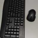 Wireless Keyboard and Mouse Combo, Full-Sized 2.4GHz Wireless Keyboard with Comfortable Palm Rest and Optical Wireless Mouse for Windows, Mac OS PC/Desktops/Computer/Laptops (Black)