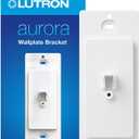 Lutron Aurora Wallplate Bracket For Paddle/Decorator Switch | For use with Aurora Smart Bulb Dimmer | L-AWALL1-WH | White