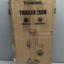 8 x 8000LBS Pipe Mount Tongue Jack, 15" Lift, Heavy Duty Swivel Jack with Drop Leg, Weld On Jack for RV, Boat, and Utility Trailers